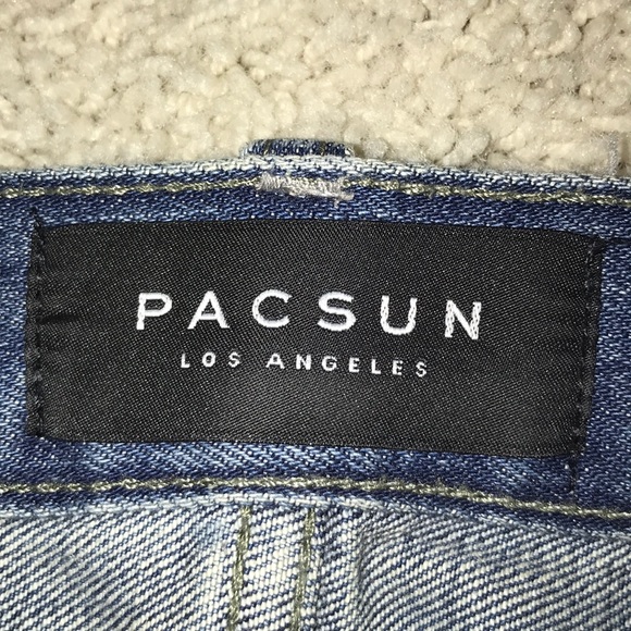 Pac Sun Skinny Jeans 33x32 Light Wash - Picture 4 of 4